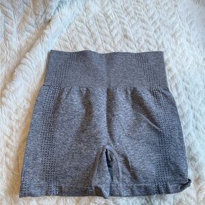 Gray Women's High-Waisted Shorts